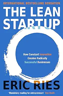Front page of the best business book "lean page startup"