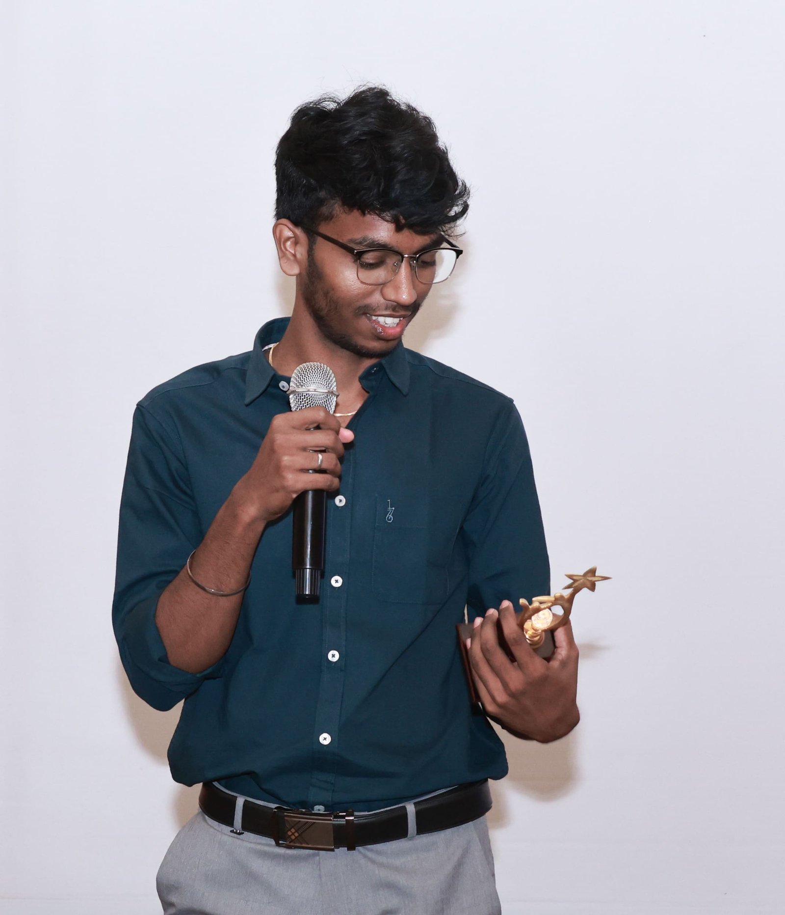 Sanjay with Award